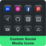 Custom Social Media Icons